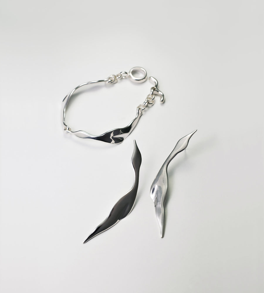 Garzas Bracelet & Garzas Earrings
