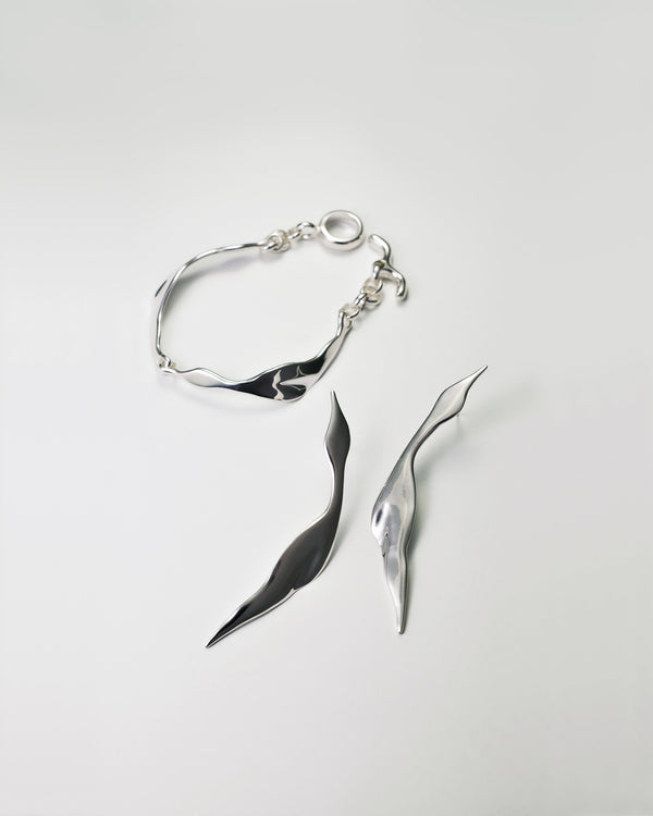 Garzas Bracelet & Garzas Earrings