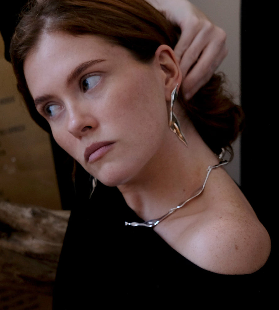 Garzas Necklace & Garzas Earrings