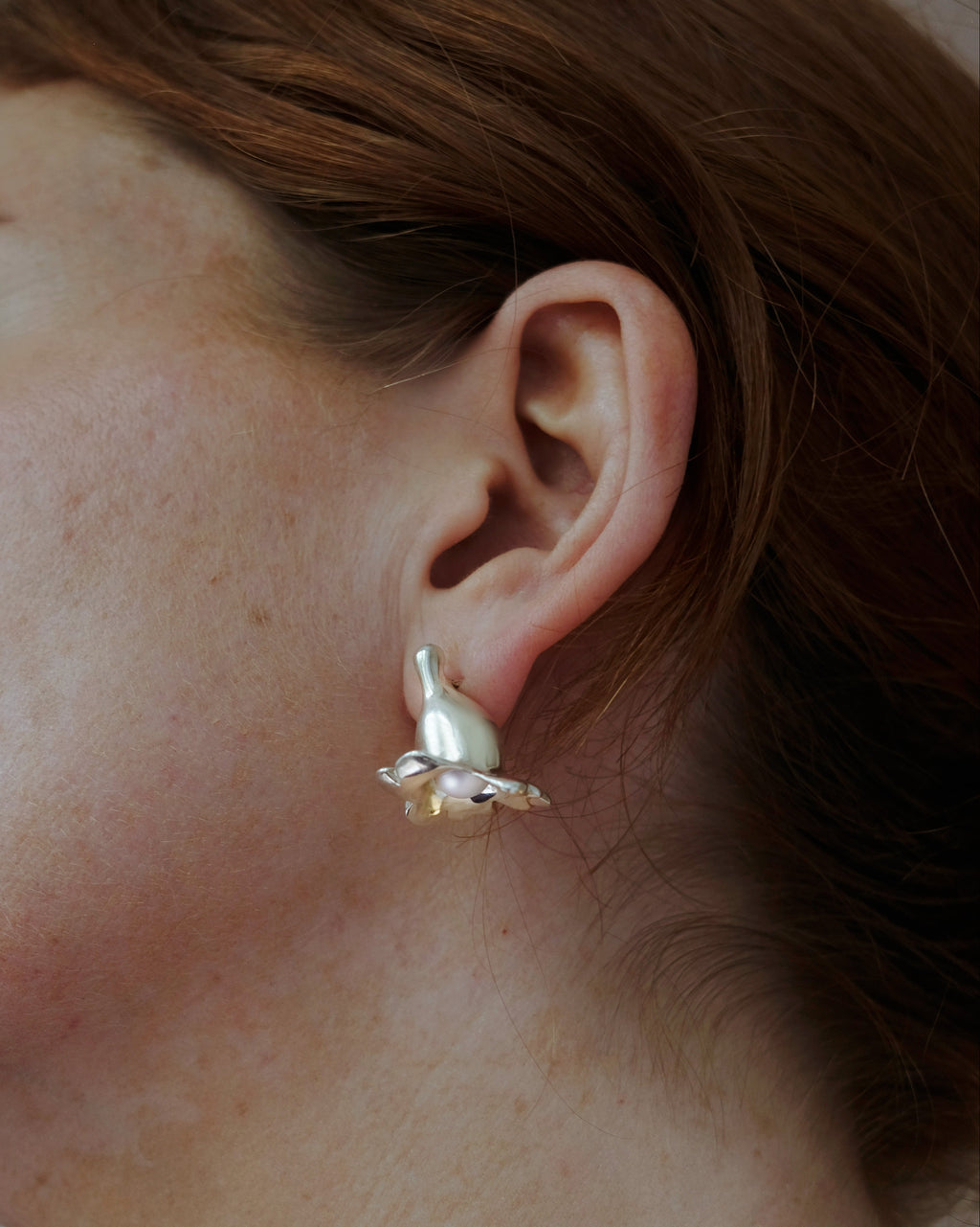 Jacaranda Pearl Earrings