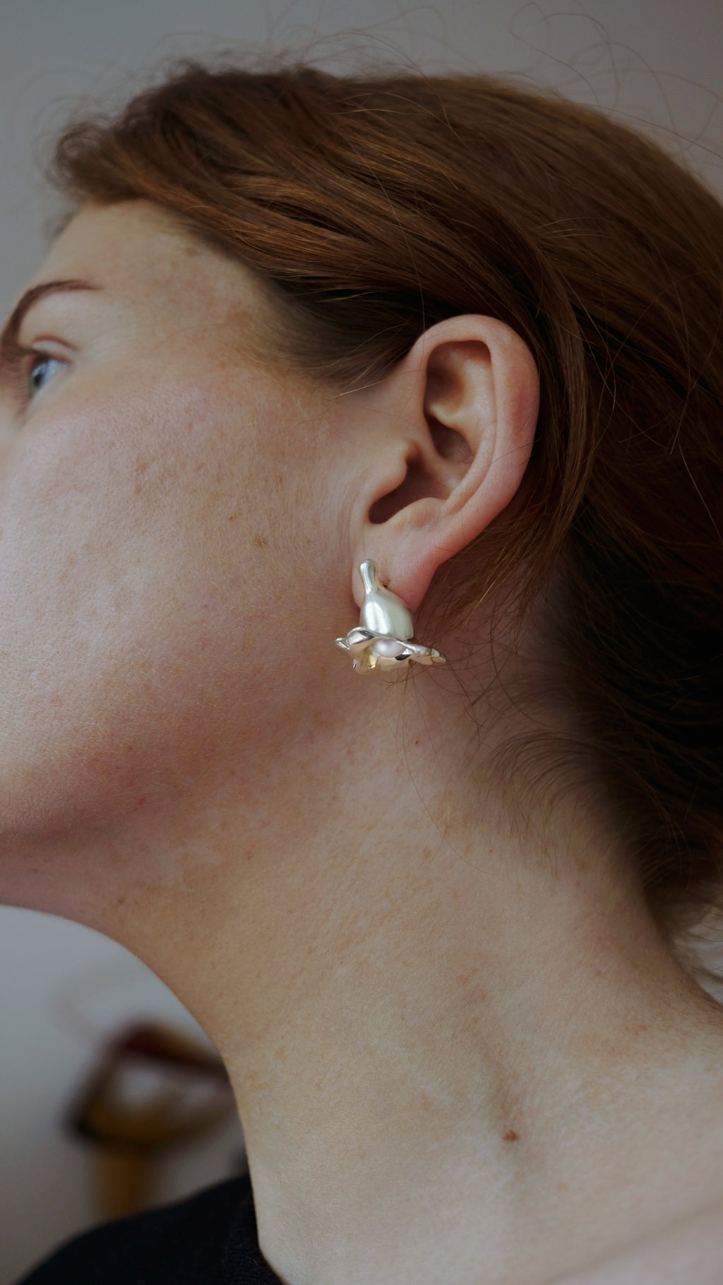 Jacaranda Pearl Earrings